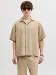 Jack & Jones Kurzarmhemd JORMONTAUK WAVY TEXTURE SHIRT SS SN Baumwolle, relaxed...