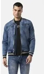 Cipo & Baxx Bomberjacke CJ310 Auff&auml;llige Stickerei auf der R&uuml;ckseite blau L...