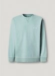 Pepe Jeans Sweatshirt JOHN CREW mit Rippeinsatz am Rundhals, Logoschriftzug