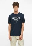 s.Oliver Kurzarmshirt T-Shirt Baumwoll-T-Shirt mit Frontprint