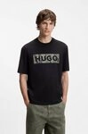 HUGO T-Shirt Nerpient Rundhalsausschnitt, Regular Fit, Logo-Druck