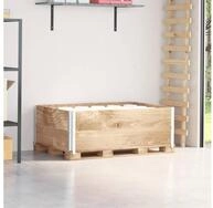 vidaXL Hochbeet, Paletten-Aufsatzrahmen 2 Stk. 120x80 cm Massivholz Kiefer