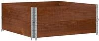 vidaXL Blumentopf Pflanzkasten Braun 100x100 cm Massivholz Kiefer (1 St)