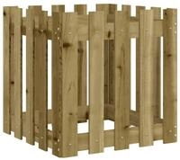 vidaXL Blumentopf Pflanzk&uuml;bel Latten-Design 50x50x50 cm Kiefernholz...