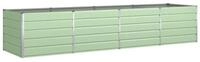 vidaXL Blumentopf Pflanzk&uuml;bel Pastellgr&uuml;n 385 x 100 x 75 cm Verzinkter Stahl...