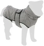 Flamingo Hundemantel Wintermantel Iglu grau grau R&uuml;ckenl&auml;nge: 55 cm Halsumfang: 58