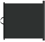 vidaXL Hundegitter Haustier-Barriere Ausziehbar Schwarz 117,5x125 cm schwarz