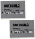 Extensilo Akku Ersatz f&uuml;r Canon NB-7L f&uuml;r Digitalkamera / Kamera (1000 mAh,...