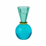Giftcompany Kerzenhalter Sari Kugel Konus Gr&uuml;n, Blau, 13.5 cm