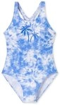 Schiesser Badeanzug Aqua Teens Girl Bade-Anzug Schwimmen bauchweg blau 140