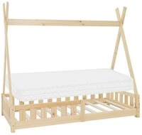 ML-DESIGN Spielbett Hausbett Tipi Zeltbett inkl. Lattenrost Bodenbett Kinder