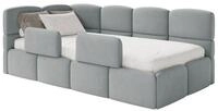 Selsey Kinderbett CLOUDY, Bettkasten, 2x Rausfallschutz, Easy-Clean-Velours,...