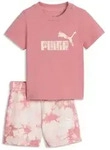 PUMA Jogginganzug Essentials Tie-dye T-Shirt and Shorts im Set Kinder rosa 68 EU