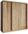 Masseno Schwebet&uuml;renschrank NISSE 180 cm Kleiderschrank 3 T&uuml;ren und 4...