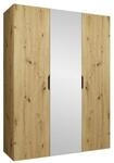 MIRJAN24 Kleiderschrank Malaga 150 mit Frontspiegel (mit drei Dreht&uuml;ren)...