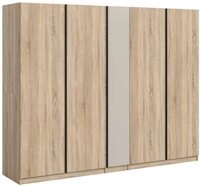 xonox.home Garderoben-Set Kleiderschrank Oakland, mit 5 T&uuml;ren, Sonoma Eiche