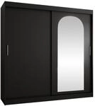 MIRJAN24 Kleiderschrank Selfie 200 cm (mit zwei Schiebet&uuml;ren) Schubladen als