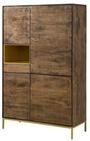Massivmoebel24 Highboard CHICAGO (Massivholz), Highboard Mango 111x45x175 braun