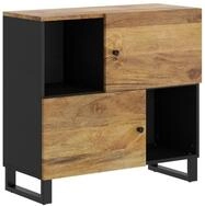 vidaXL Sideboard Sideboard mit 2 T&uuml;ren 80x33x75 cm Massivholz (1 St)