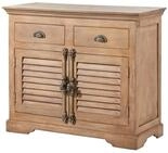 Massivmoebel24 Sideboard TOULOUSE (Massivholz), Mango 107x45x90 beige ge&ouml;lt...