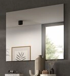 Inn.Furn Garderobenspiegel Cooper (Wandspiegel mit Basalt grau, 80 x 73 cm)