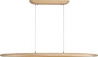 Searchlight LED Pendelleuchte Kenzie-LED-Pendelleuchte, Holz, LED fest...