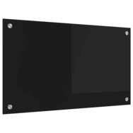 vidaXL K&uuml;chenr&uuml;ckwand K&uuml;chenr&uuml;ckwand Schwarz 70 x 40 cm Geh&auml;rtetes Glas, (1-tlg)