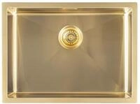 Sapho K&uuml;chensp&uuml;le ZENITH Edelstahl-sp&uuml;le 60x45cm, Gold matt, Rechteck, 60/45...