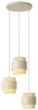 Qazqa Pendelleuchte Kora, ohne Leuchtmittel, E27, Beige, Modern, Metall,...