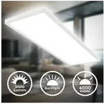 B.K.Licht LED Deckenleuchte Panel Flach 30mm Backlight Effekt LED Deckenlampe