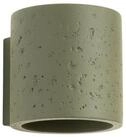 SOLLUX lighting Wandleuchte Wandleuchte Orbis Beton Olivgr&uuml;n, Nicht enthalten