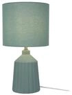 relaxdays Nachttischlampe Tischlampe mit Keramiksockel, A