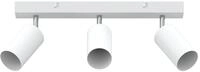 vidaXL Flutlichtstrahler Deckenstrahler mit Strahlern Wei&szlig; 38 x 6 x 16 cm...