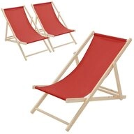 ECD Germany Gartenliege Holz Liegestuhl Beachstuhl klappbarer Strandstuhl Strandliege