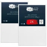 Artina Keilrahmen Keilrahmen Leinwand Akademie, 70x90cm, 2er Set, 100% Baumwolle