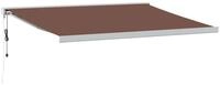 vidaXL Markise Automatisch Manuell Braun 400x300 cm (1-St)