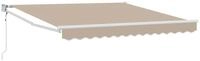 vidaXL Markise Markise Beige 300 x 250 x 165 cm Polyester und Metall (1-St)