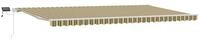 vidaXL Markise Ausziehbare Markise Gr&uuml;n und Gelb 600 x 350 cm (1-St)
