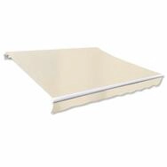 vidaXL Markise Markisengestell 4x3 m Automatik-Aufrollsystem Aluminium (1-St)