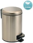 Gedy Kosmetikeimer POTTY Abfalleimer 5l, Soft Close, Gold matt, Gedy-330987
