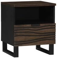 vidaXL Nachttisch Nachttisch Walnuss 40 x 33 x 46 cm Holzwerkstoff (1-St)