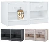 Casaria Nachttisch Kiel (2-St), mit Schublade 41x39x28cm Holz Modern...
