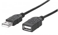 MANHATTAN Manhattan USB Verl&auml;ngerungskabel 1m - Datenkabel Verl&auml;ngerungskabel, USB,