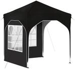 vidaXL Partyzelt Pop-up Partyzelt 192 x 192 x 245 cm Schwarz