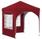 vidaXL Partyzelt Pop-up Partyzelt 192 x 192 x 245 cm Bordeauxrot