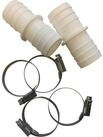 SUMMER FUN Schlauchschelle Schlauchverbinder &Oslash; 38mm, 2 er Pack inkl. 4 Schlau,