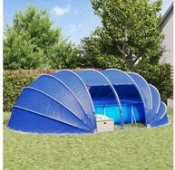 vidaXL Pool&uuml;berdachung, Poolzelt Kuppel Gr&uuml;n 640 x 432 x 205 cm