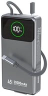 Dudao K31 Pro Powerbank 20000 mAh, Powerbank mit integriertem 45W USB-C Kabel