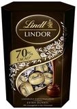 LINDT Schokolade, Lindt Lindor Cornet Dark mit zartschmelzender F&uuml;llung Packung 500g