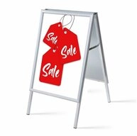 Showdown Displays Standregal A1 - Komplett-Set - Sale Englisch - Wei&szlig;/Rot,...
